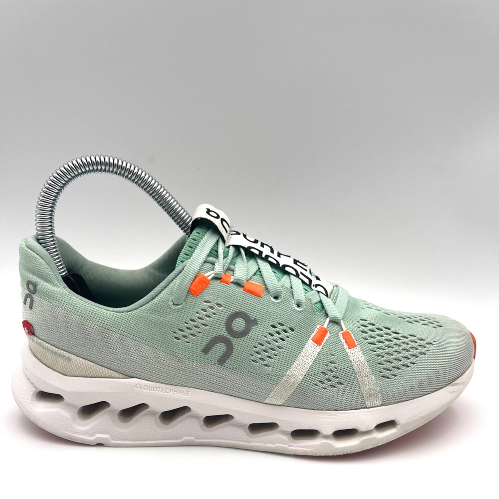 On Cloudsurfer Women’s Size 7 Mint Green Running Shoes Athletic Comfort Sneakers